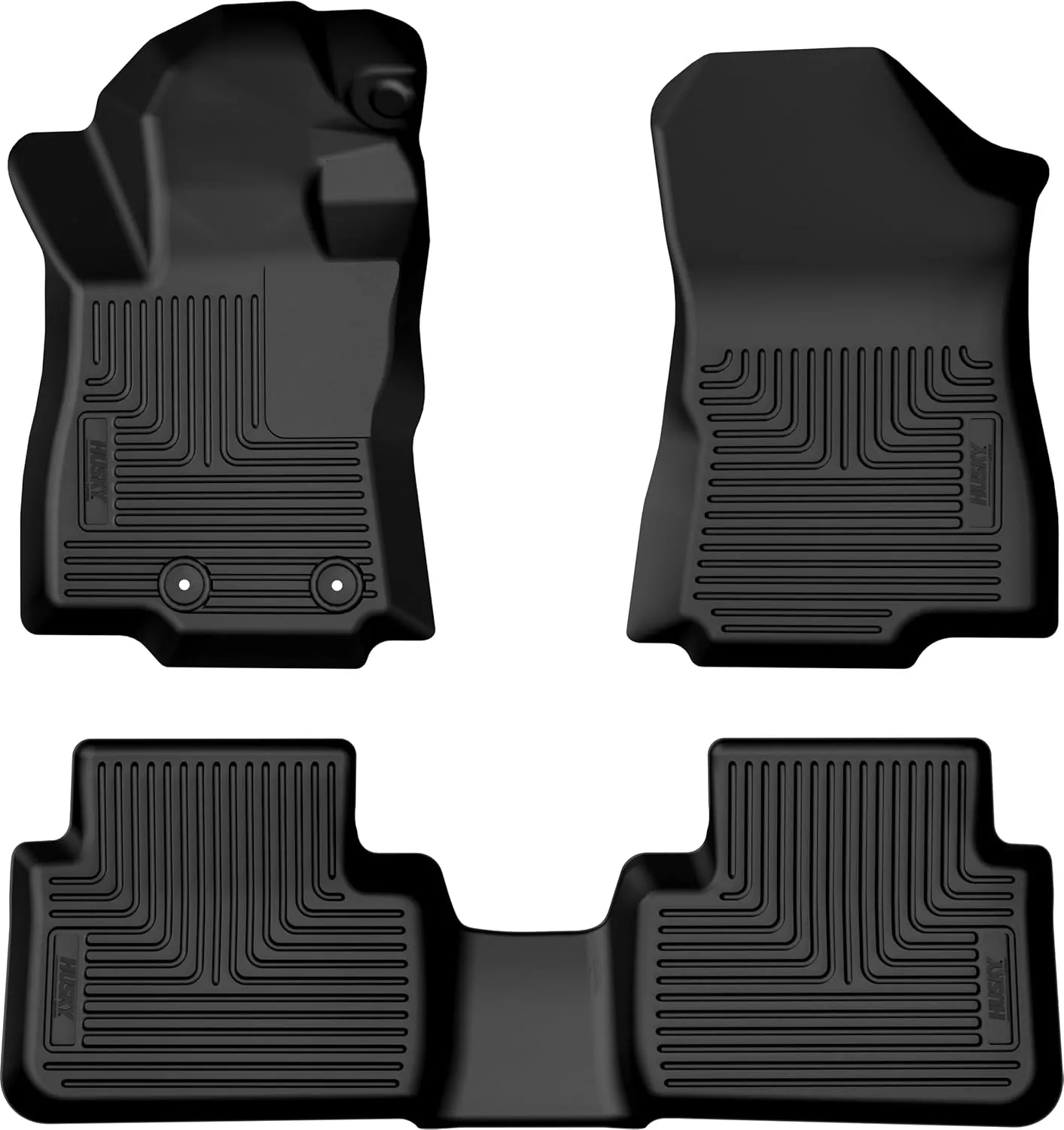 Husky Liners Weatherbeater Floor Mats | Fits 2025 Subaru Forester | Front & Rear, 3-pc Black - 95381