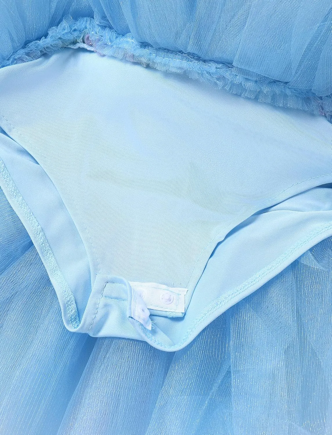 IBAKOM Ballerina Swan Lake Costume Dance Pancake Platter Tutu Ruffle Sleeve Floral Print Gymnastics Leotard Ballet Tutu