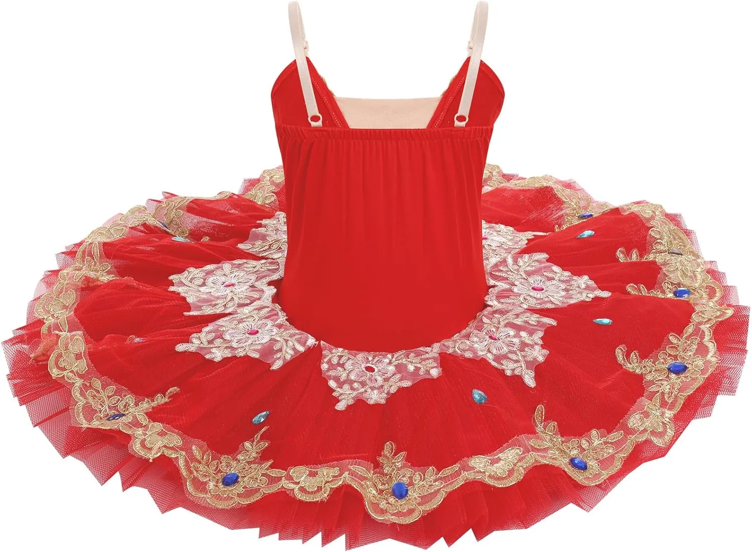 IBAKOM Little Ballerina Swan Lake Costume Shiny Seuqins Girl Ballet Leotard Platter Tutu Professional Toddler Ballet Dress