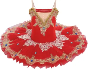 IBAKOM Little Ballerina Swan Lake Costume Shiny Seuqins Girl Ballet Leotard Platter Tutu Professional Toddler Ballet Dress