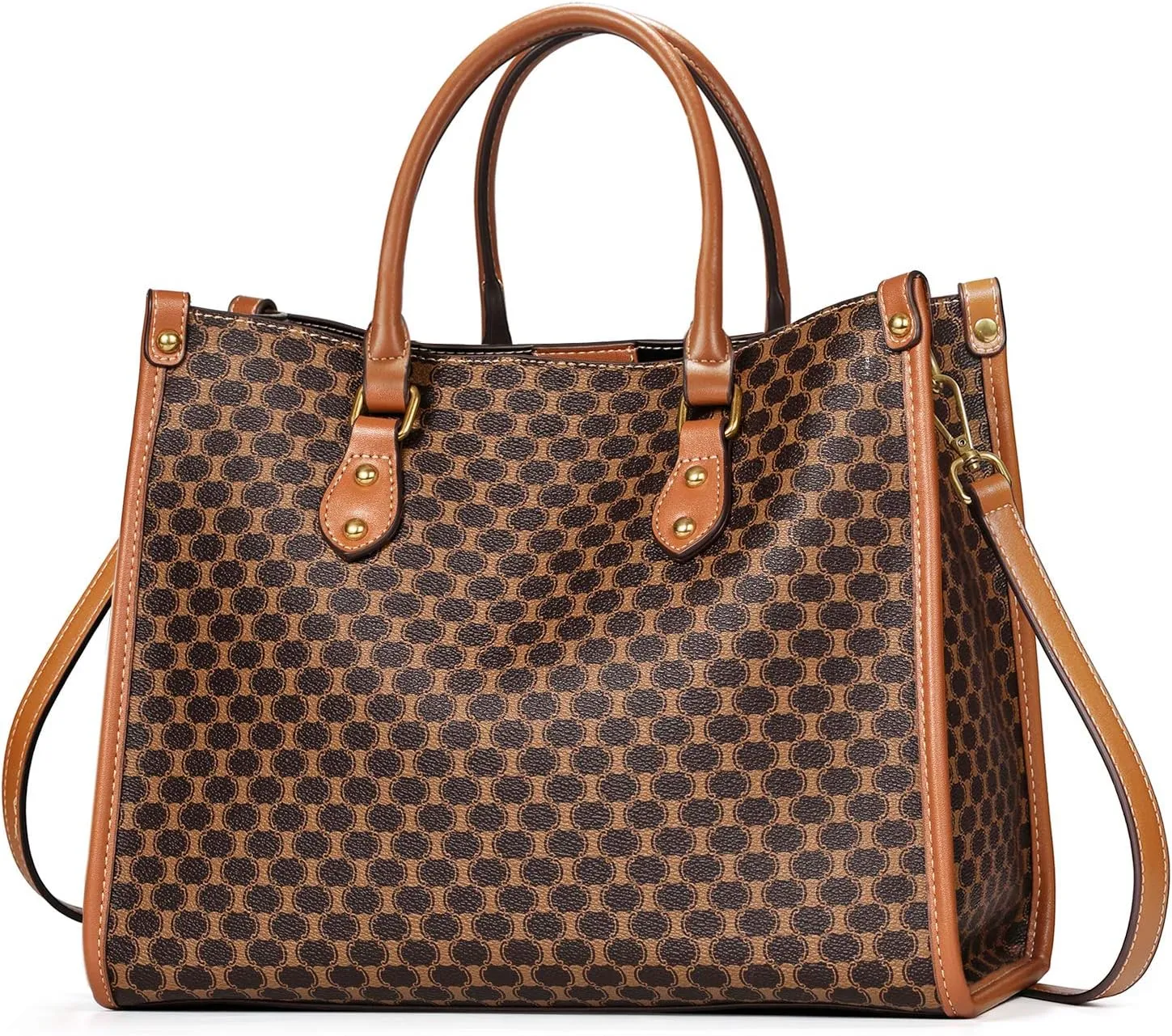 IBFUN Women Satchel Handbag Purse Ladies Leather Vintage Top Handle Tote Handbag