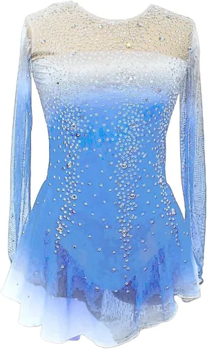 Ice Figure Skating Dress Crystal Roller Skate Performance Costume Professional Ballet Competition Clothing