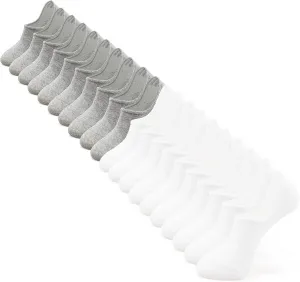 IDEGG No Show Socks Women 10 Pairs Low Cut Anti-Slid Novelty Athletic Casual Invisible Liner Socks