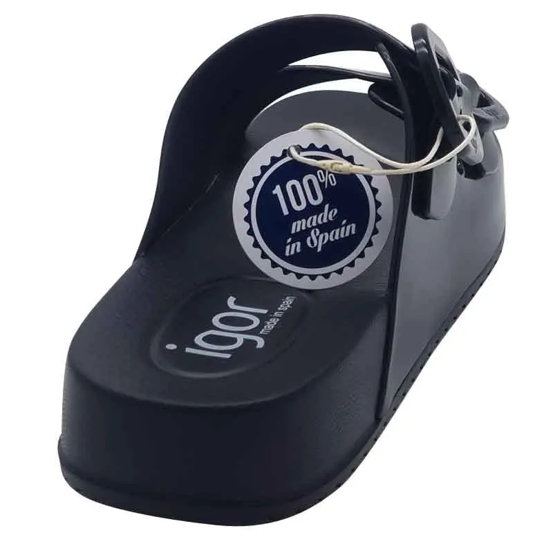 Igor Womens Black Mule Sandal - S10334