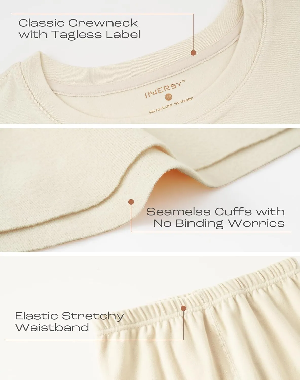 INNERSY Women's Thermal Underwear Set Ultra-Soft Long Johns Base Layer for Cold Weather