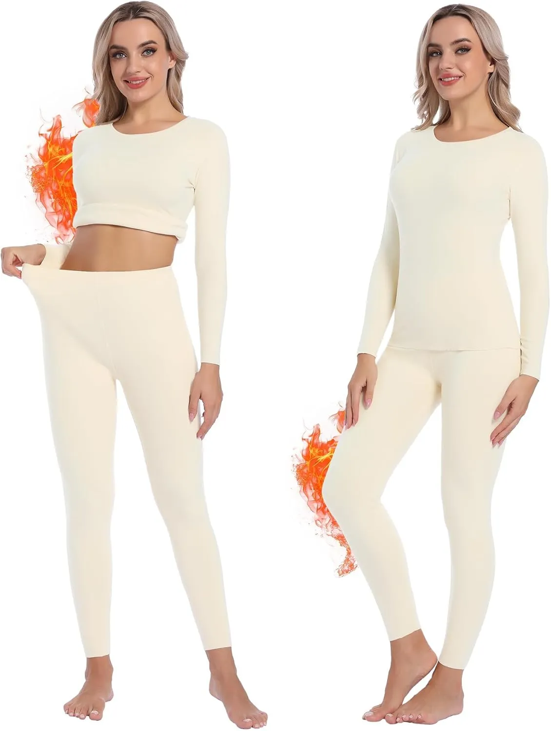 INNERSY Women's Thermal Underwear Set Ultra-Soft Long Johns Base Layer for Cold Weather