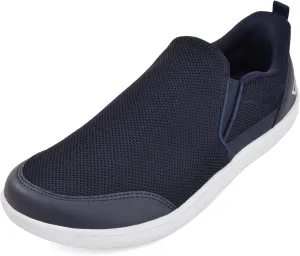 JACKSHIBO Men's Slip in Free up Hands Barefoot Shoes Wide Toe Box Minimalist Walking Sneakers Low Top Slip On Casual Canvas Skate Shoes with Zero Drop Sole Comfortable
