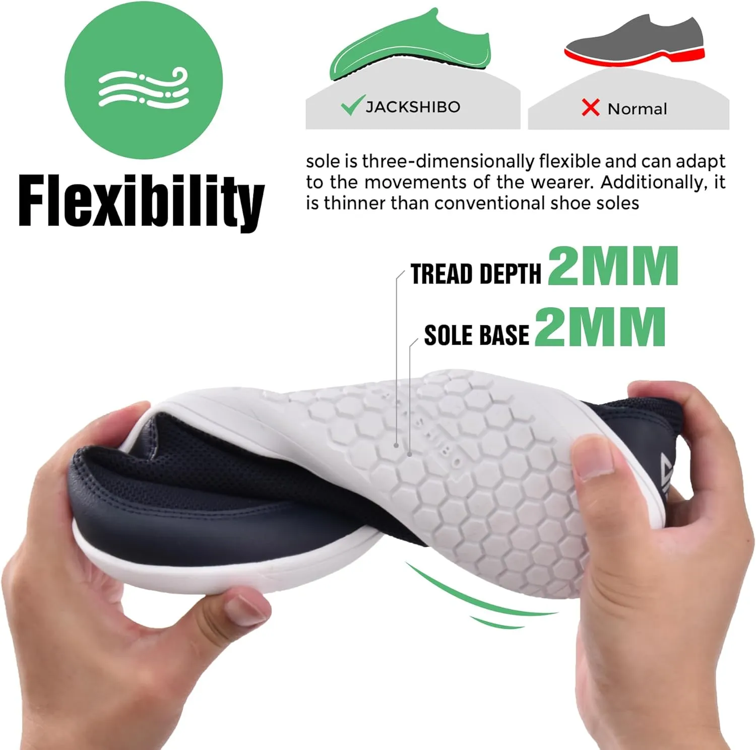 JACKSHIBO Men's Slip in Free up Hands Barefoot Shoes Wide Toe Box Minimalist Walking Sneakers Low Top Slip On Casual Canvas Skate Shoes with Zero Drop Sole Comfortable