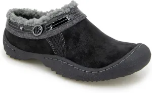 JBU Women's Ginger Faux Shearling Lined Slip On Casual Comfort Mule