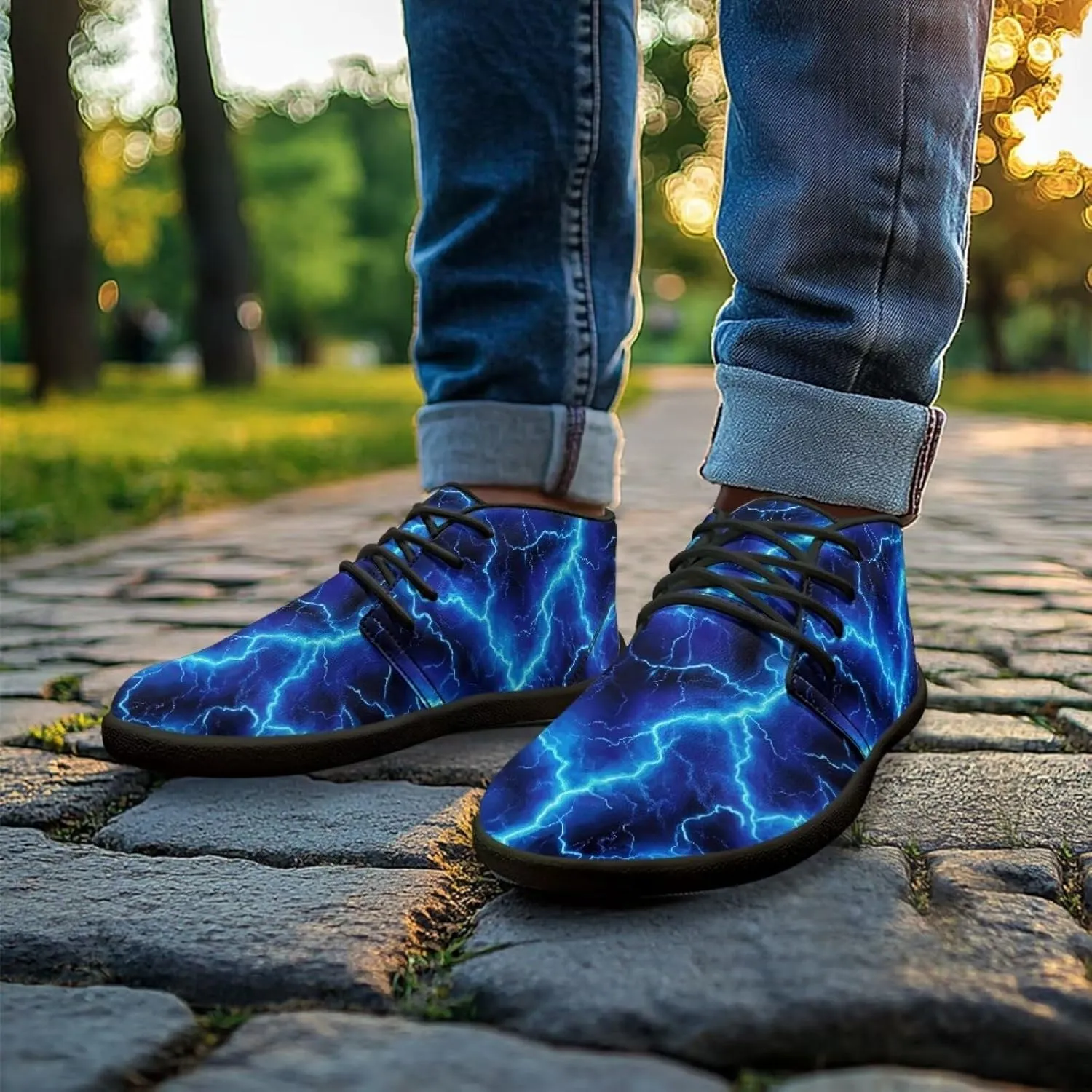 Jeiento 3D Lightning Barefoot Running Shoes for Men | Men's Running Shoes | Minimalist Wide Toe Box Shoes