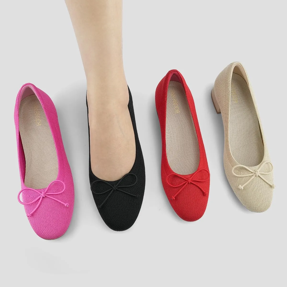 JENN ARDOR Womens Low Block Chunky Pumps Ladies Dress Heels Closed Round Toe Casual Office Shoes for Women Comfortable