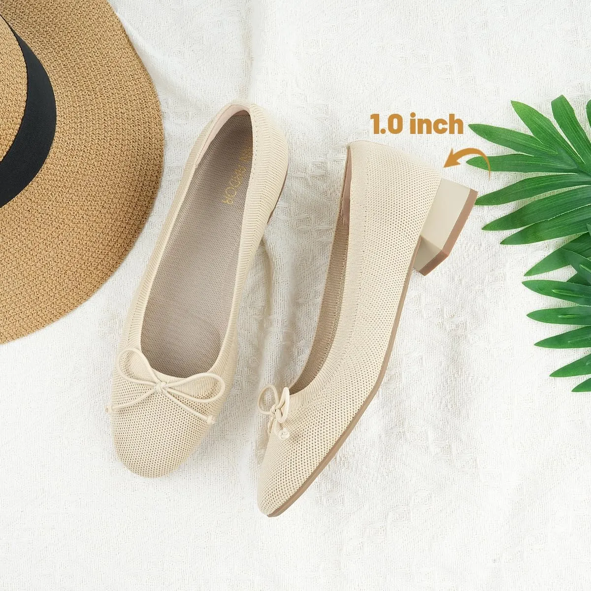 JENN ARDOR Womens Low Block Chunky Pumps Ladies Dress Heels Closed Round Toe Casual Office Shoes for Women Comfortable