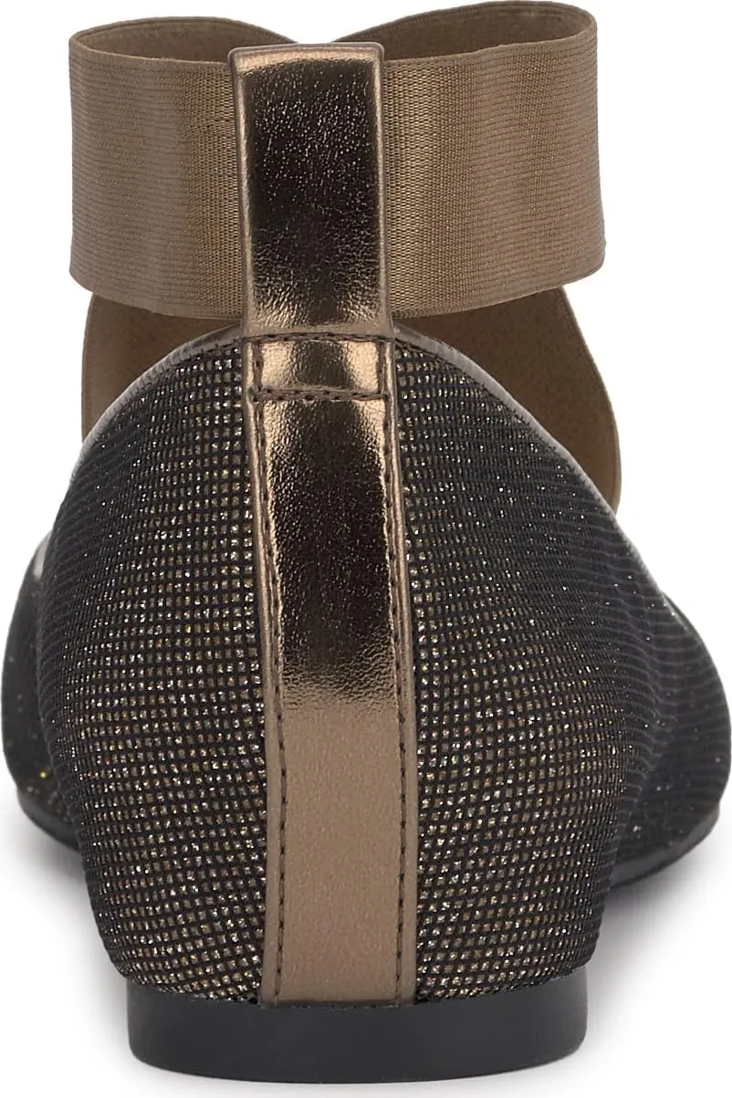 Jessica Simpson Mandayss Women's Pull-On Criss-Cross Ankle Ballet Flats Shoes