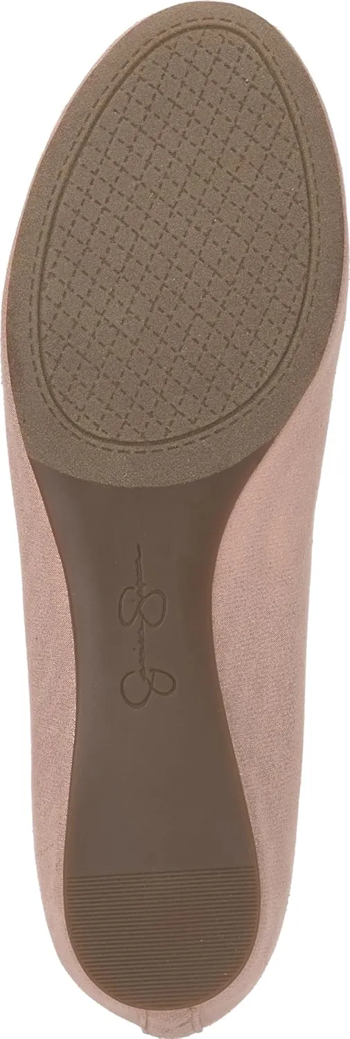 Jessica Simpson Mandayss Women's Pull-On Criss-Cross Ankle Ballet Flats Shoes