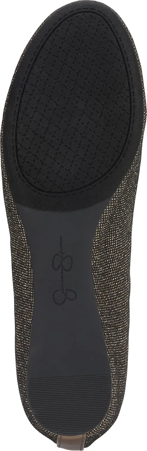 Jessica Simpson Mandayss Women's Pull-On Criss-Cross Ankle Ballet Flats Shoes