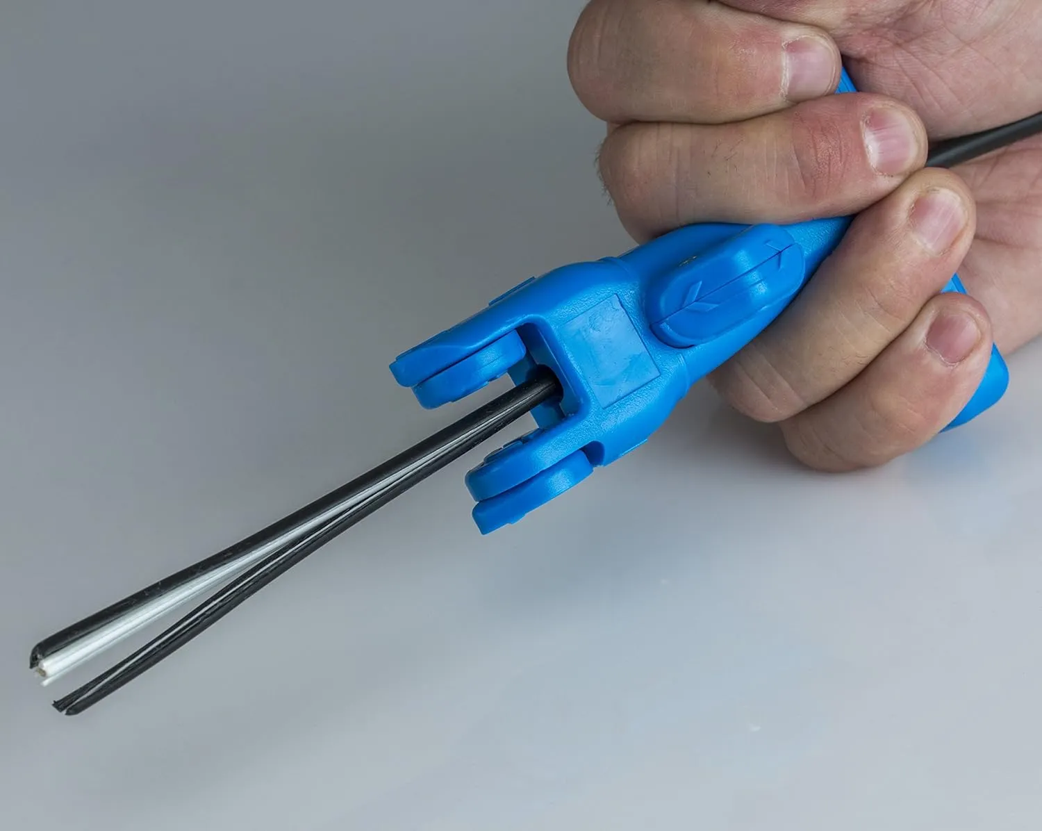 Jonard Tools FOD-2000 Fiber Optic Drop Cable Slitter for 0.250" Flat Cable, Blue