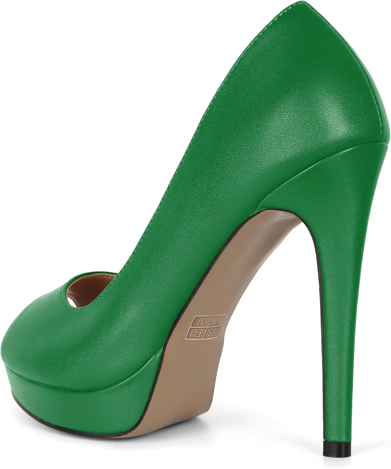 Joseywade Platform High Heels for Women Peep Toe Thin Sky High Heel Pumps Stiletto Heel Slip On 5 Inch Party Dress Shoes for Work Casual Daily Life Party Dress