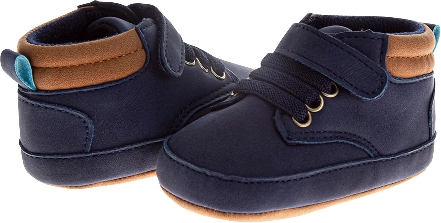 Josmo Unisex Baby Shoes Boys Girls Sneakers - Infant Slip On First Walking Shoes Toddler Casual Sneaker Crib Shoes (Size 2-4 Infant)
