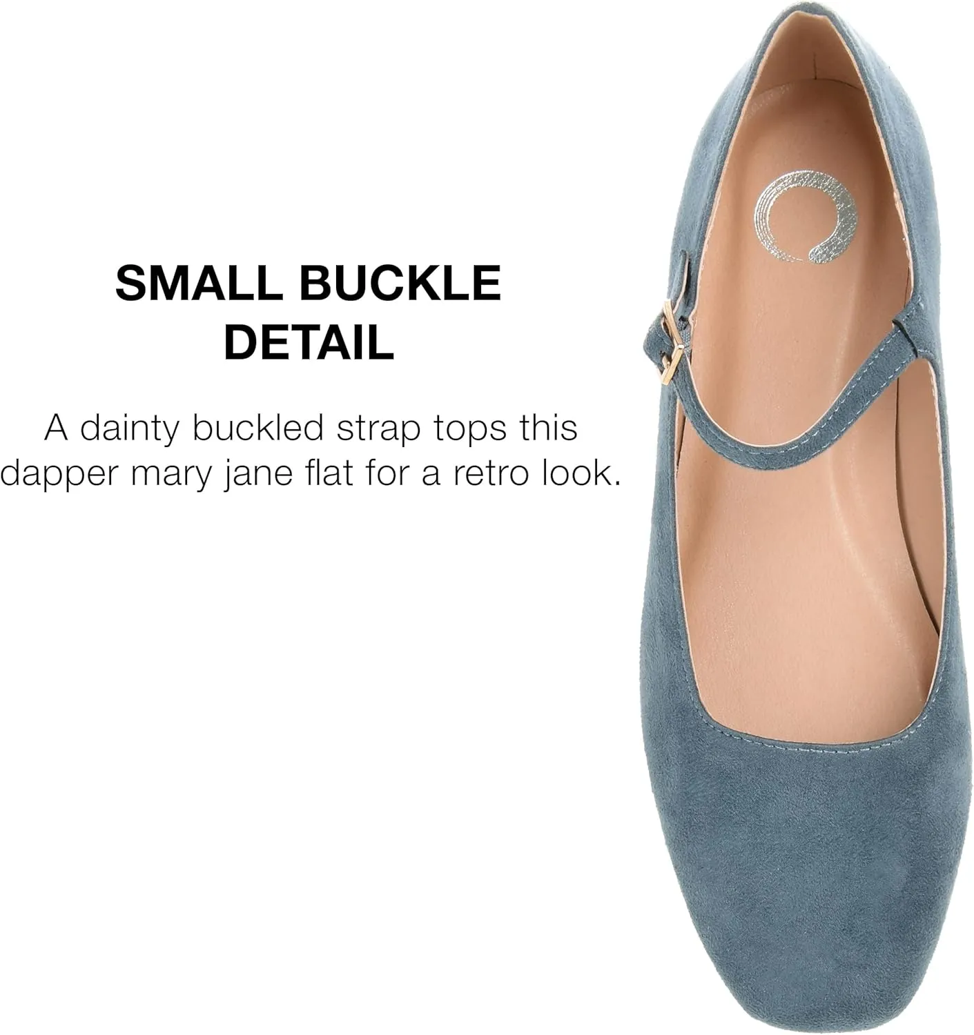 Journee Collection Women's Carrie Buckle Strap Dress Flats