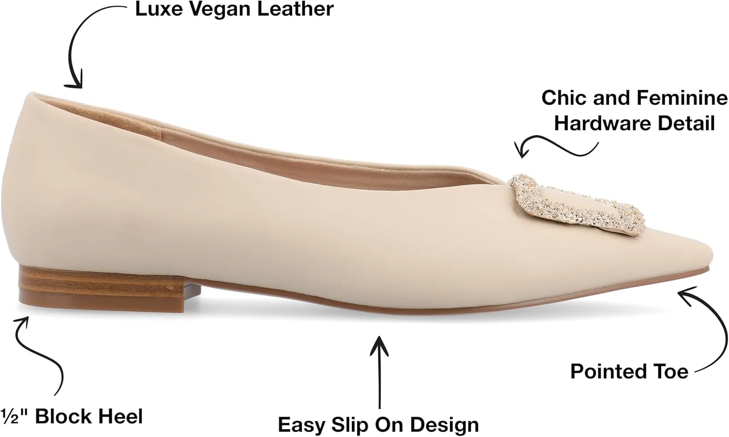 Journee Collection Women's Tru Comfort Foam Elowen Flats Ballet
