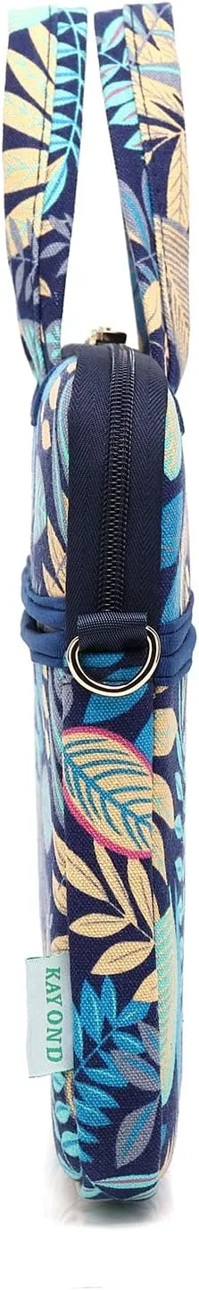 kayond Forest Series Bule Patten Waterproof Laptop Shoulder Messenger Bag Case Sleeve for 12 Inch 13.3 Inch Laptop