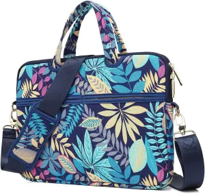 kayond Forest Series Bule Patten Waterproof Laptop Shoulder Messenger Bag Case Sleeve for 12 Inch 13.3 Inch Laptop