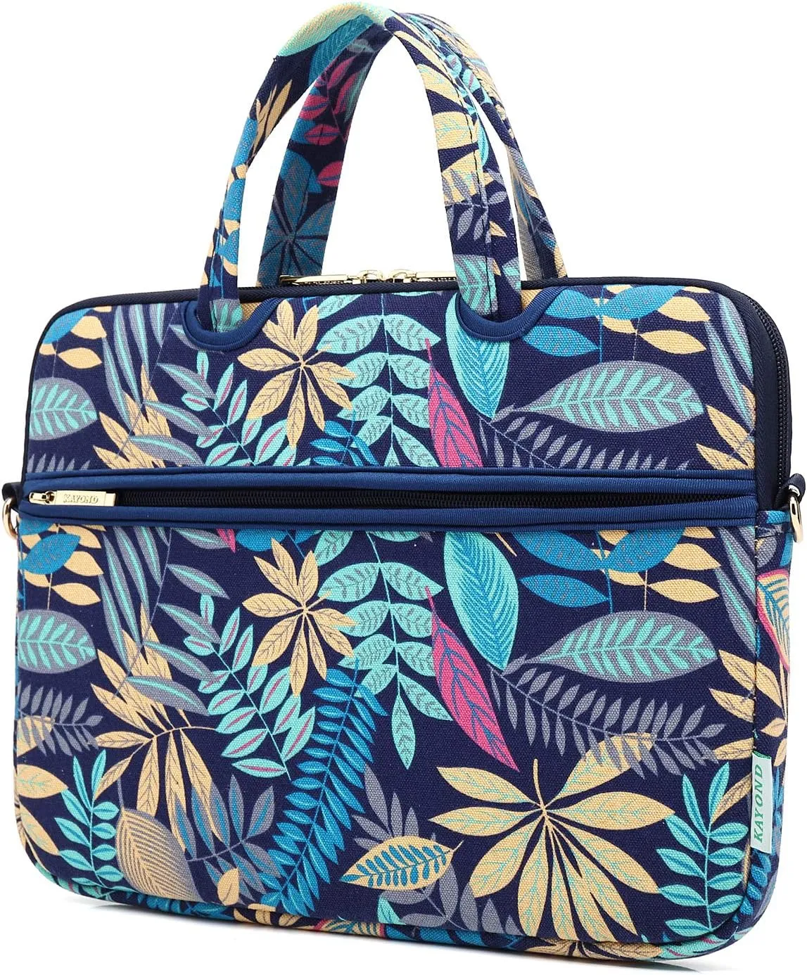 kayond Forest Series Bule Patten Waterproof Laptop Shoulder Messenger Bag Case Sleeve for 12 Inch 13.3 Inch Laptop
