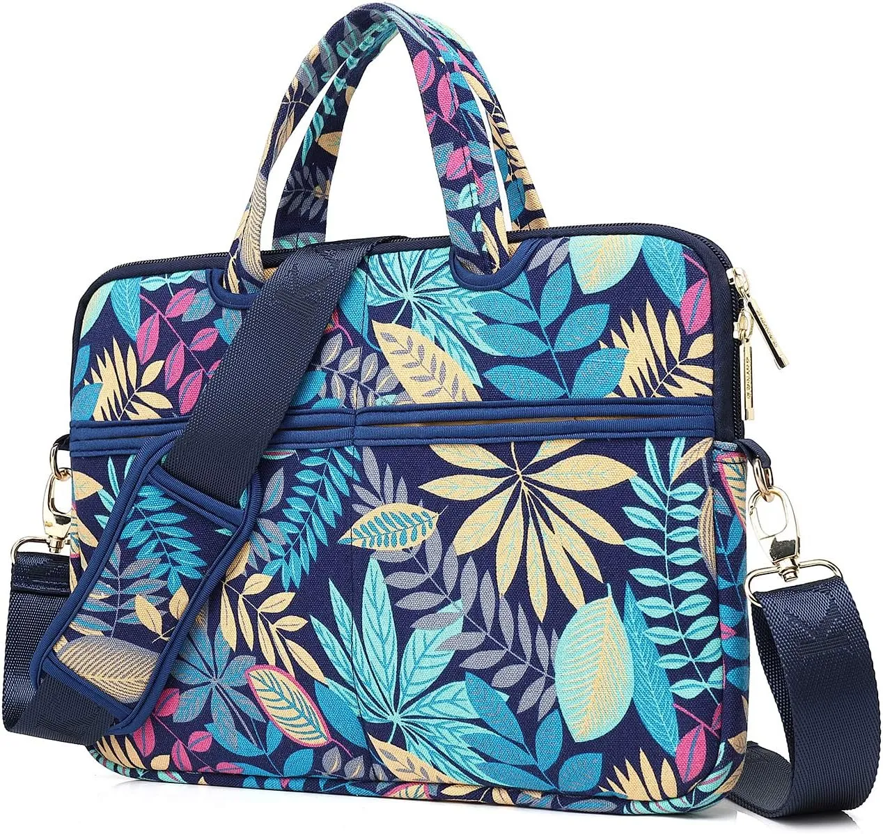 kayond Forest Series Bule Patten Waterproof Laptop Shoulder Messenger Bag Case Sleeve for 12 Inch 13.3 Inch Laptop