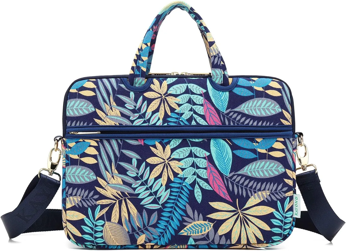 kayond Forest Series Bule Patten Waterproof Laptop Shoulder Messenger Bag Case Sleeve for 12 Inch 13.3 Inch Laptop