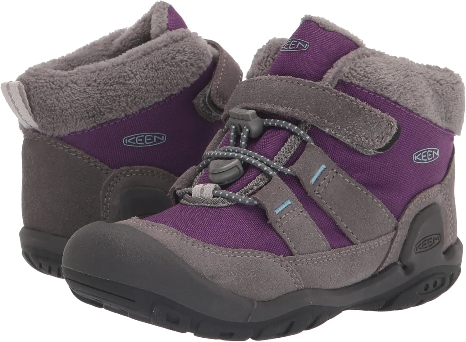 KEEN Kids' Knotch Chukka Mid Height Insulated Easy On Snow Boot