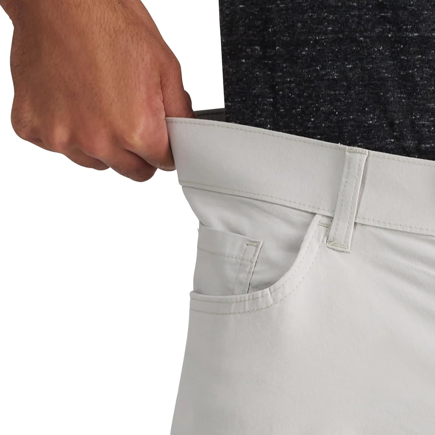 Kenneth Cole Men's Flex Waist Slim Fit 5 Pocket Casual Pant-Regular and Big and Tall