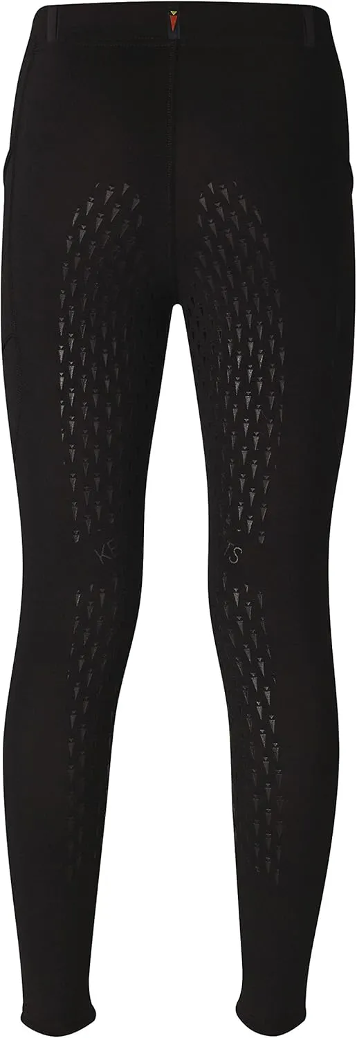 Kerrits Kids Ice Fil Full Seat Horse Riding Tech Tights – Cooling Breathable Kids Equestrian Leggings with Pockets for Summer