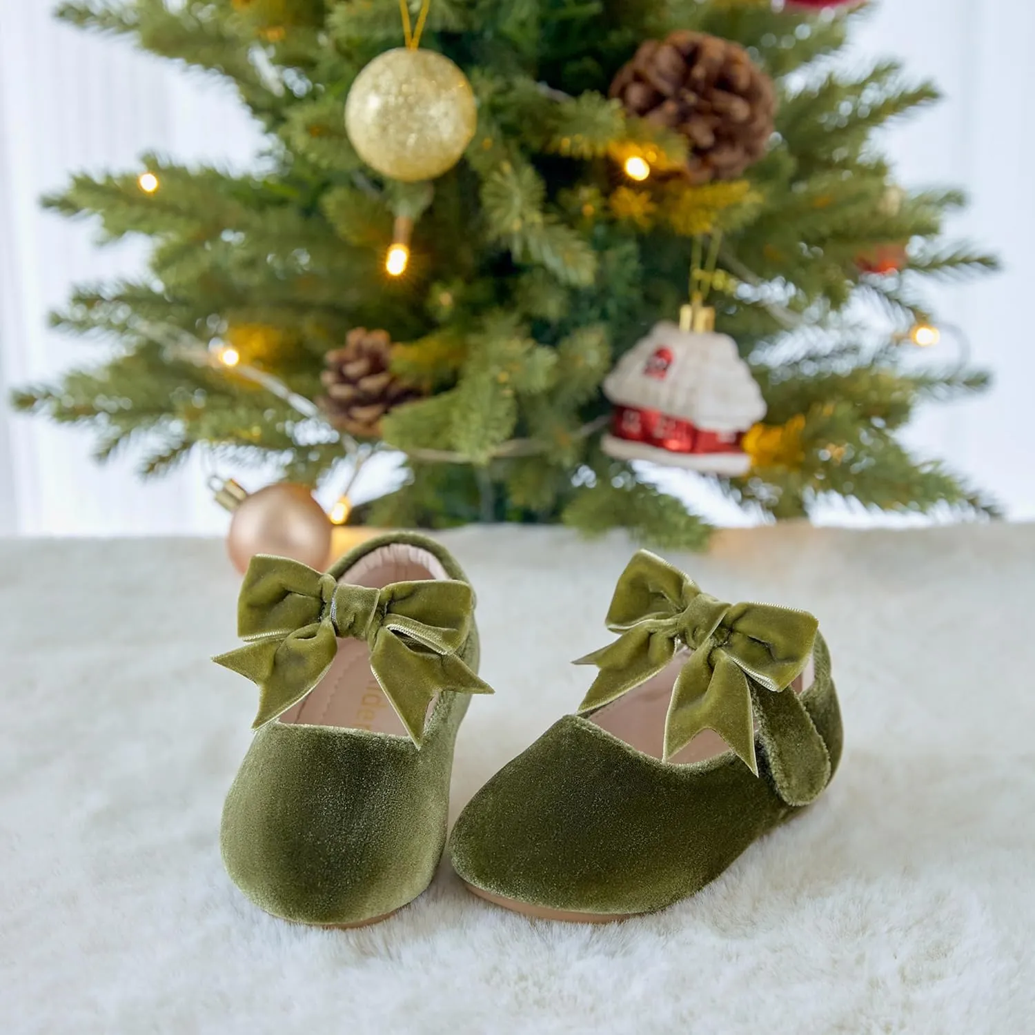 Kiderence Toddler Girls Dress Shoes Little Kids Mary Janes Ballet Flats Toddler