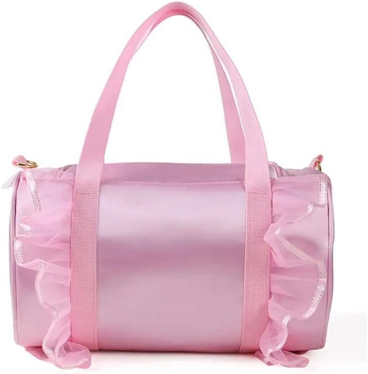 Kids Ballerina Dance Bag for Girls, Duffel is The Perfect Size for Ballet Class,Dance Recitals,Weekend Overnight, Short trips,Carry-on Size