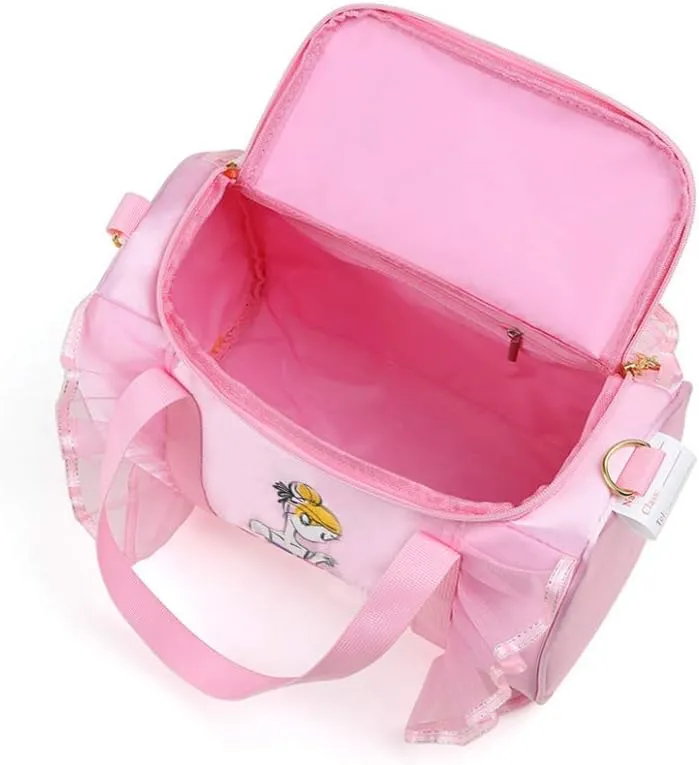 Kids Ballerina Dance Bag for Girls, Duffel is The Perfect Size for Ballet Class,Dance Recitals,Weekend Overnight, Short trips,Carry-on Size