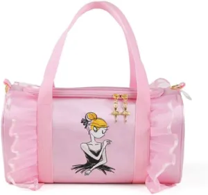 Kids Ballerina Dance Bag for Girls, Duffel is The Perfect Size for Ballet Class,Dance Recitals,Weekend Overnight, Short trips,Carry-on Size