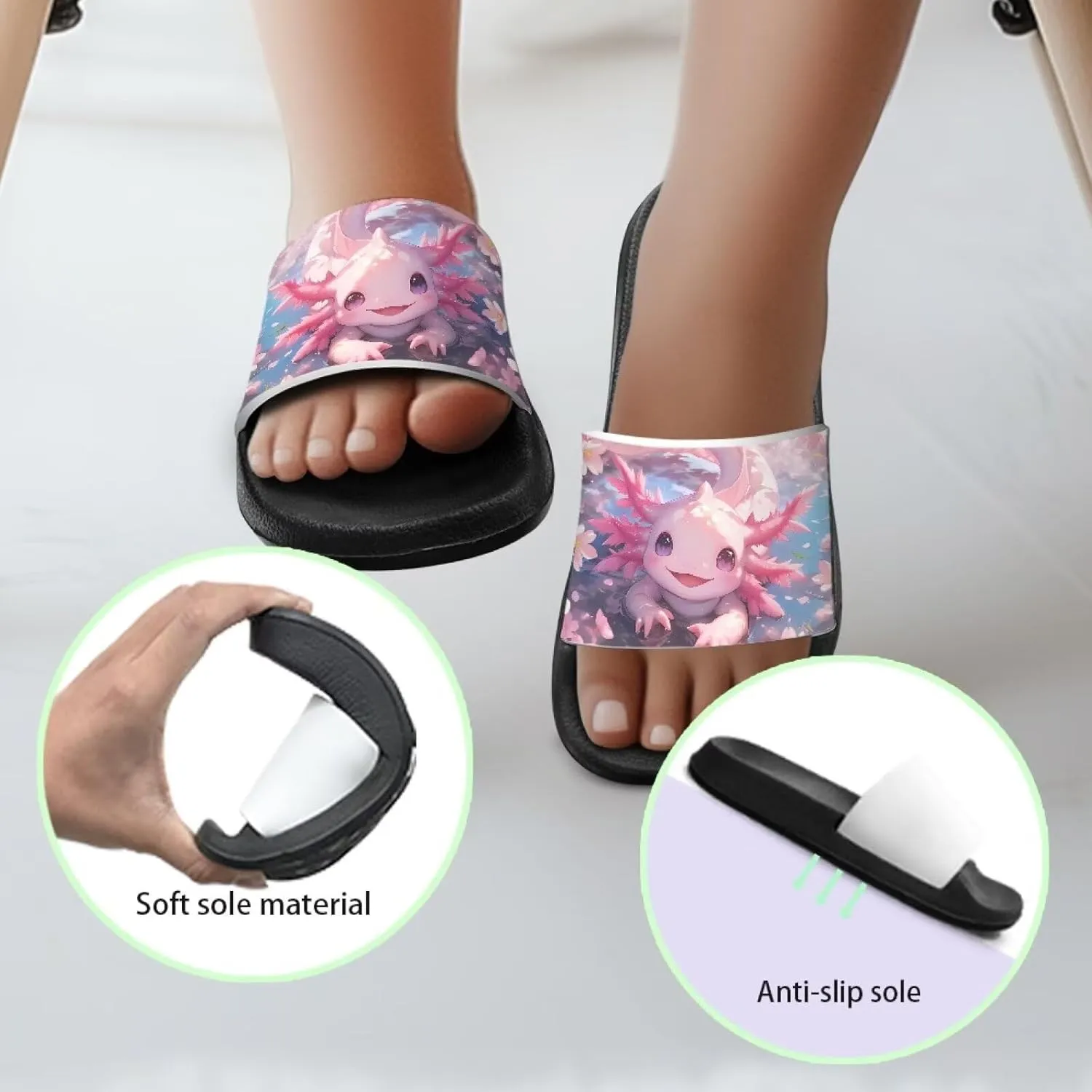 Kids Slides Slippers Waterproof Sandals for Girls & Boys Shower Shoes