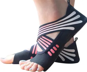 KIPETTO Yoga Socks Women Toeless Anti-skid Socks for Pilates Barre Ballet Bikram Workout, US Size 5-10