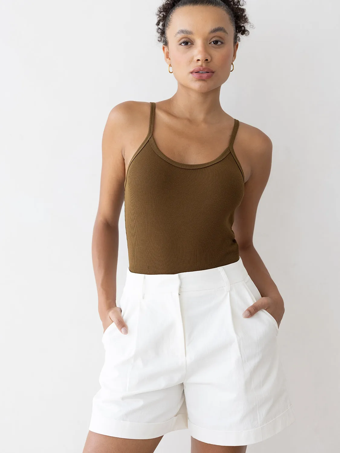 Knit Thin Strap Bodysuit
