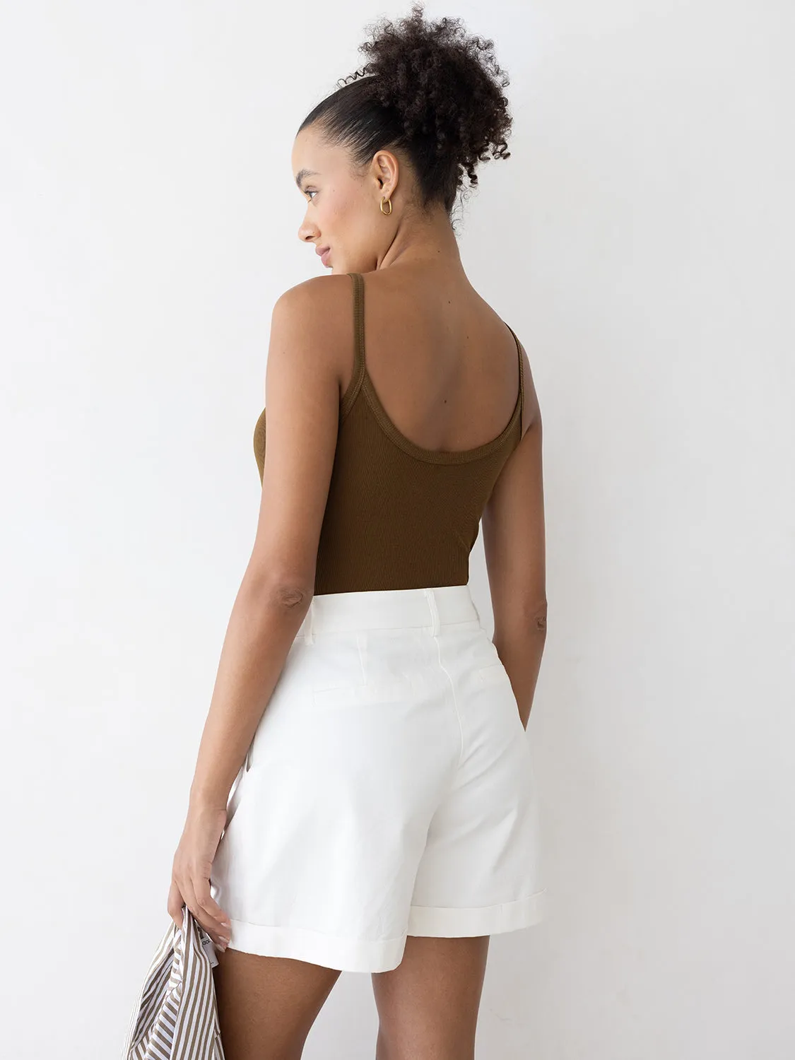 Knit Thin Strap Bodysuit