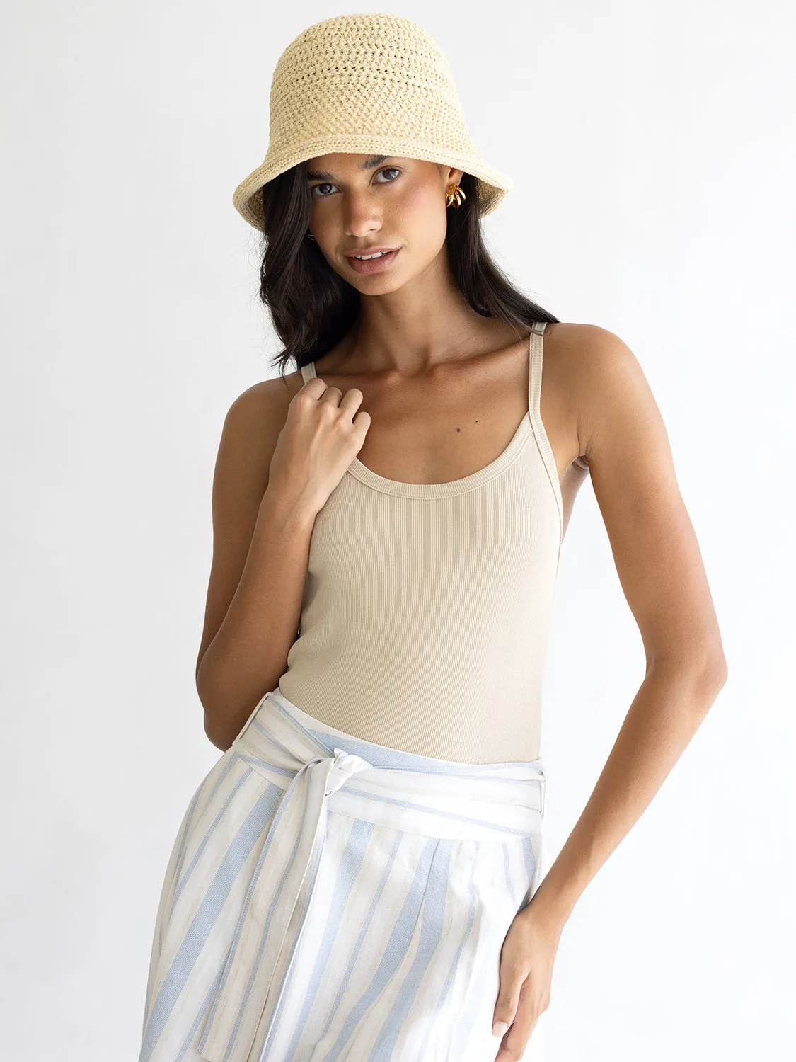 Knit Thin Strap Bodysuit