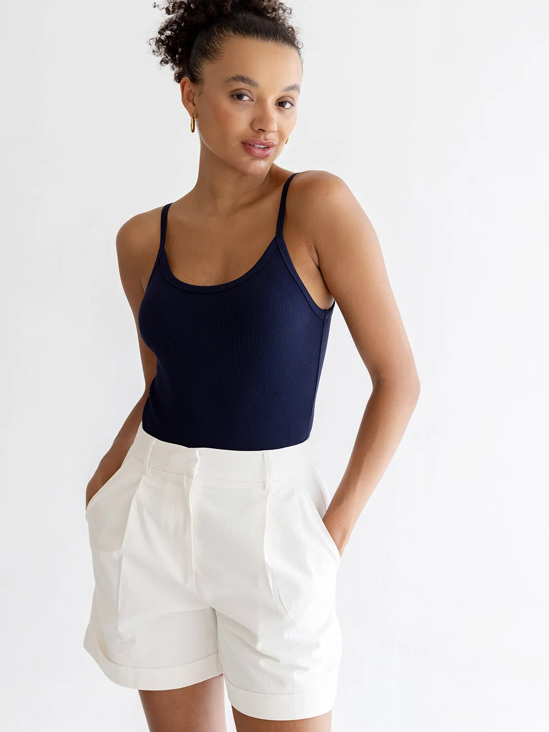 Knit Thin Strap Bodysuit