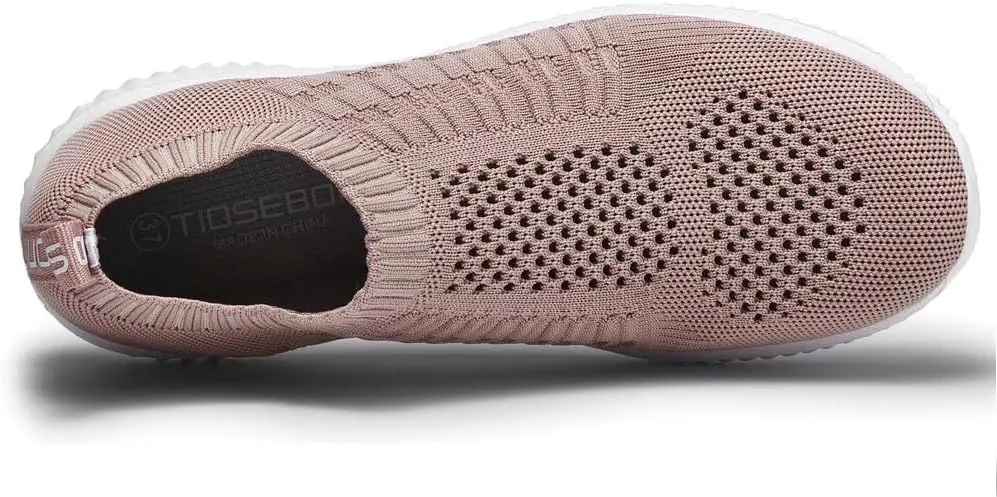 konhill Women's Slip On Walking Shoes Breathable Mesh Sneakers Work Casual Tennis Shoes