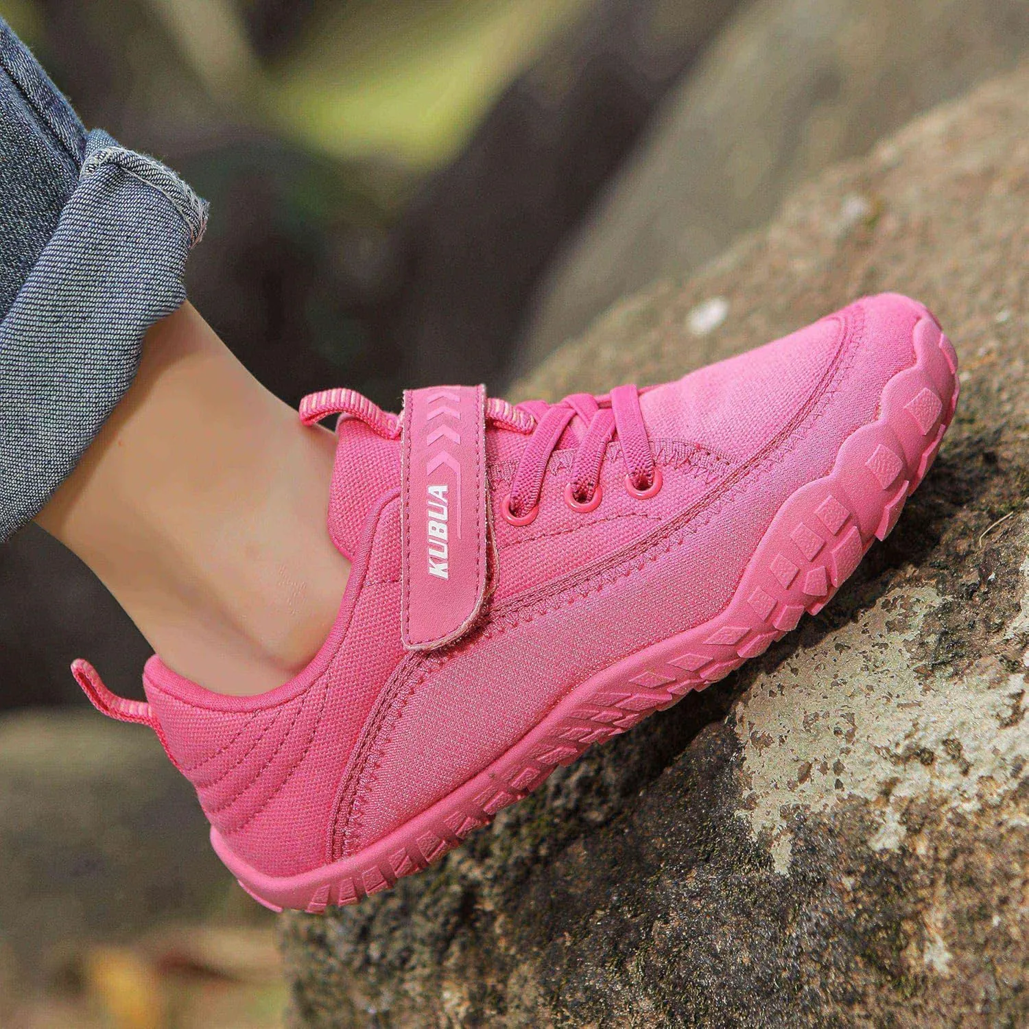 KUBUA Kids Barefoot Shoes Boys Girls Slip On Minimalist Sneakers for Walking Tennis Athletic Hiking Toddler Little Big Kid