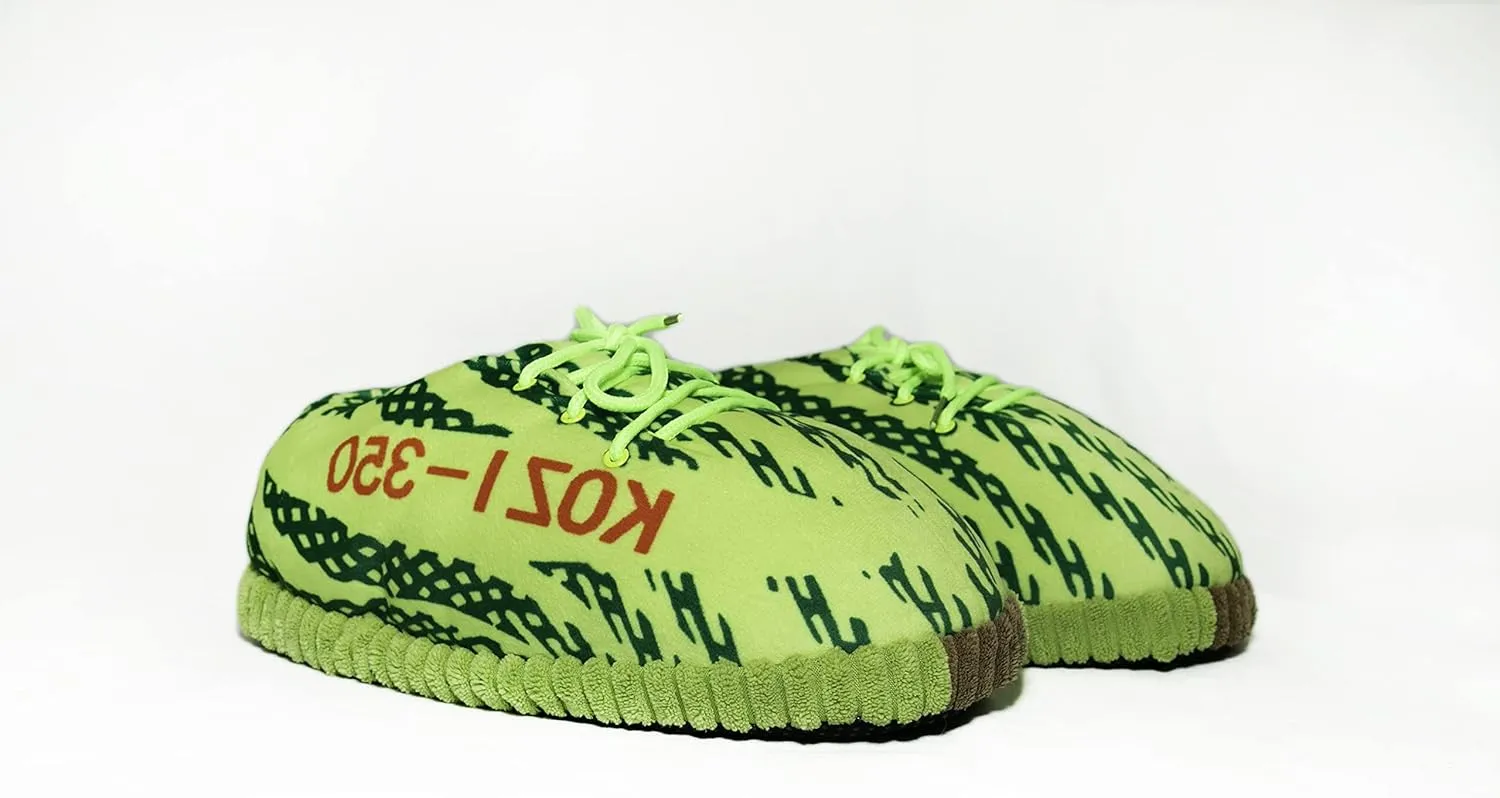 KZK KrazeKickz Sneaker Slippers for Adults - Fluffy Slides for Women & Men - Unisex