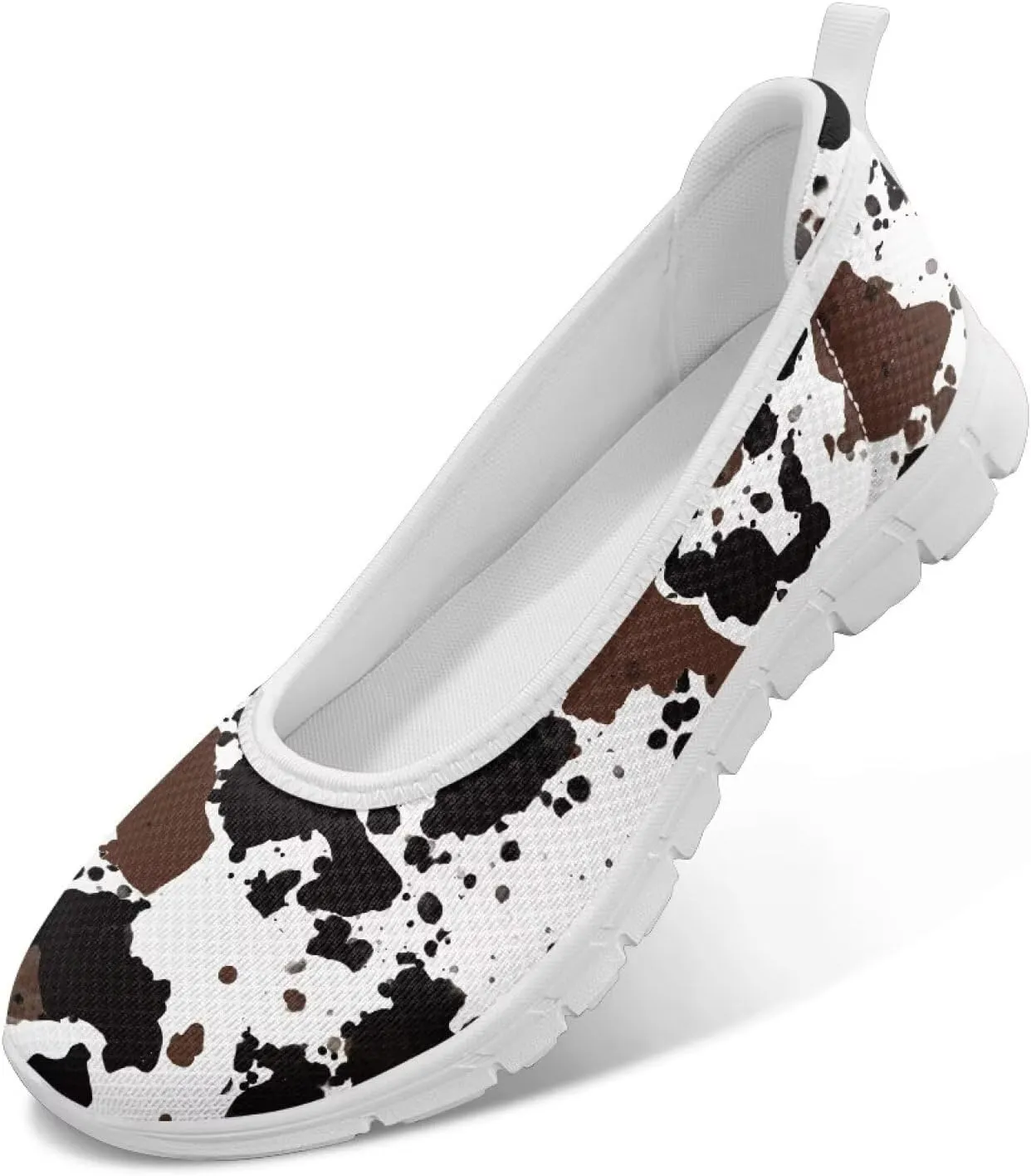 Ladies Slip on Loafer Shoes Womens Flats Shoes Ballet Pregnant Women Work Casual Comfortable White Sole