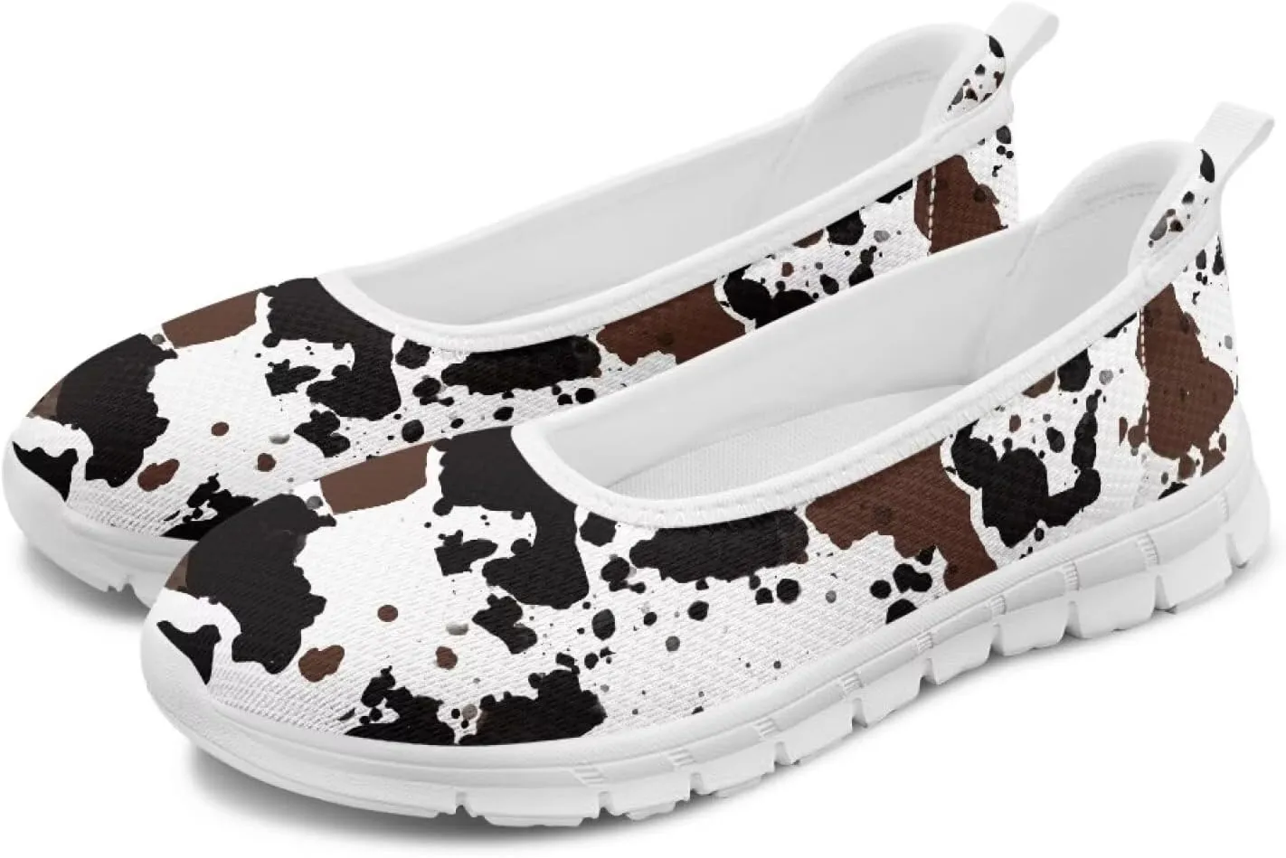 Ladies Slip on Loafer Shoes Womens Flats Shoes Ballet Pregnant Women Work Casual Comfortable White Sole