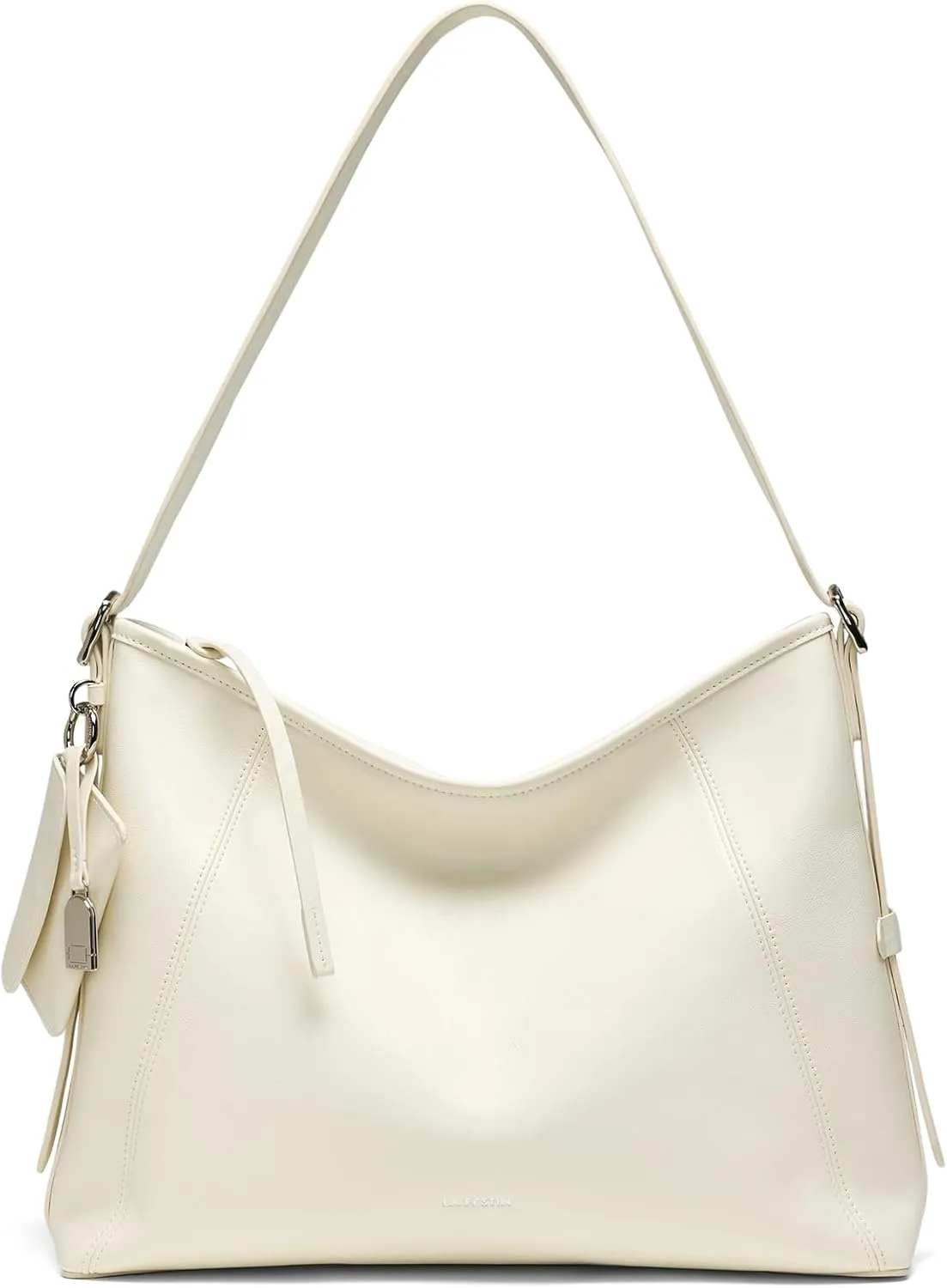 LA'FESTIN Leather Shoulder Purse For Women: Black Crossbody Bags Small Handbags - Trendy Medium Hobo Bag