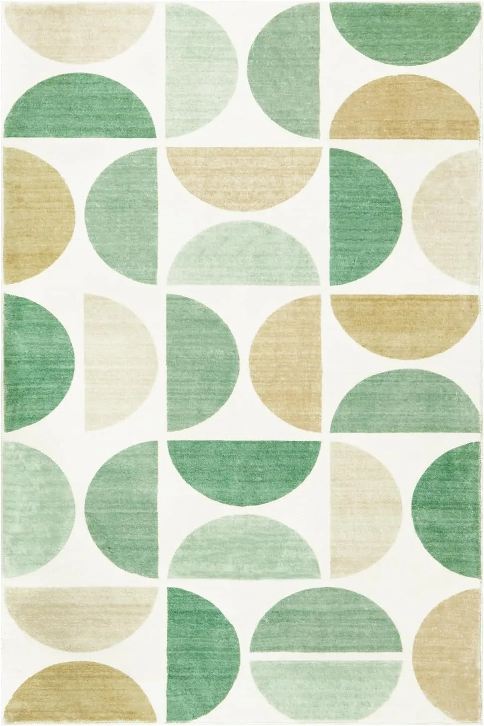 Lahome Boho Area Rug for Bedroom-3x5 Green Rug Soft Ultra-Thin Classroom Modern Washable Rugs Distressed Non Shedding Dining Carpet for Kids Nursery Room Office, Green