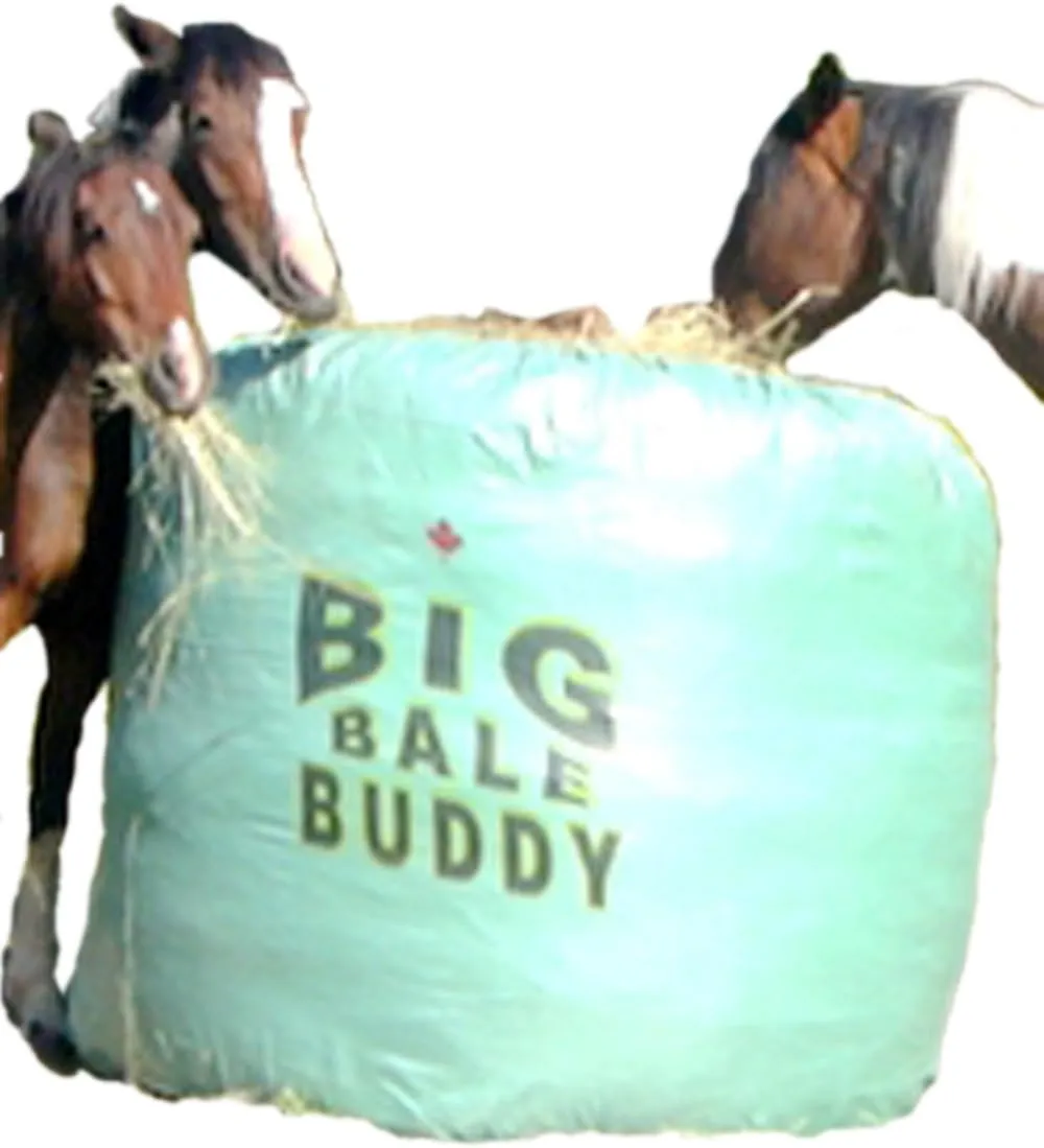 Large - The Ultimate Round Bale Hay Slow Feeder, Prevents Waste, Preserves Hay, Safer for All Livestock & Horses. Durable in All Weather, Lightweight, Easy to Move